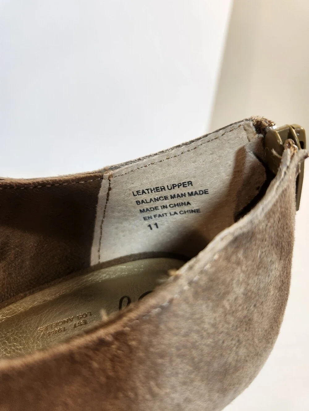 Seychelles Women's Tan Suede Peep-Toe Wedge Sandals - Picture 4 of 11